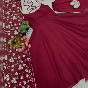 Exquisite Designer Party Wear Gown Set