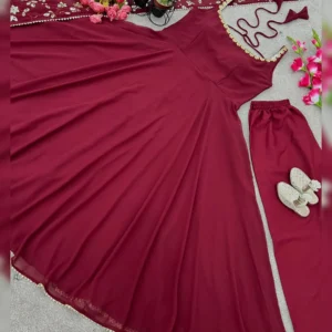 Exquisite Designer Party Wear Gown Set