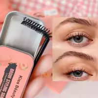 Eybrow Styling Soap- Waterproof Eyebrow Styling Gel Brows Wax Sculpt Soap Long-Lasting 3D Wild Brow Styling Quick Drying Easy To Wear Eyebrow Makeup