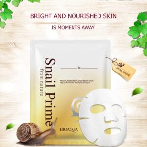 Bio Aqua Snail Moisturizing Repair Sheet Mask- Pack of 5