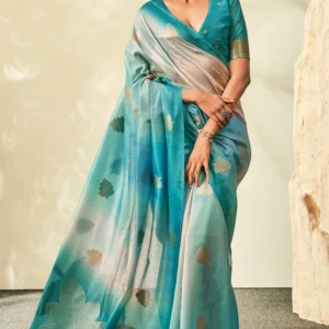 Pure Handloom Khadi Silk with Contemporary Digital Print