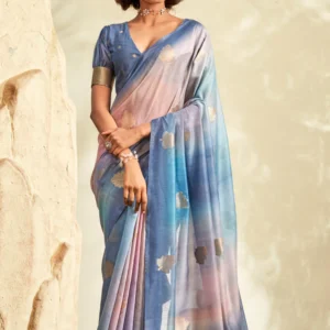 Pure Handloom Khadi Silk with Contemporary Digital Print