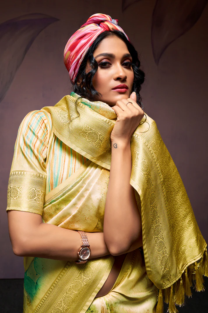Handloom Harmony Soft Silk Saree with Elegant Weaving - Image 19