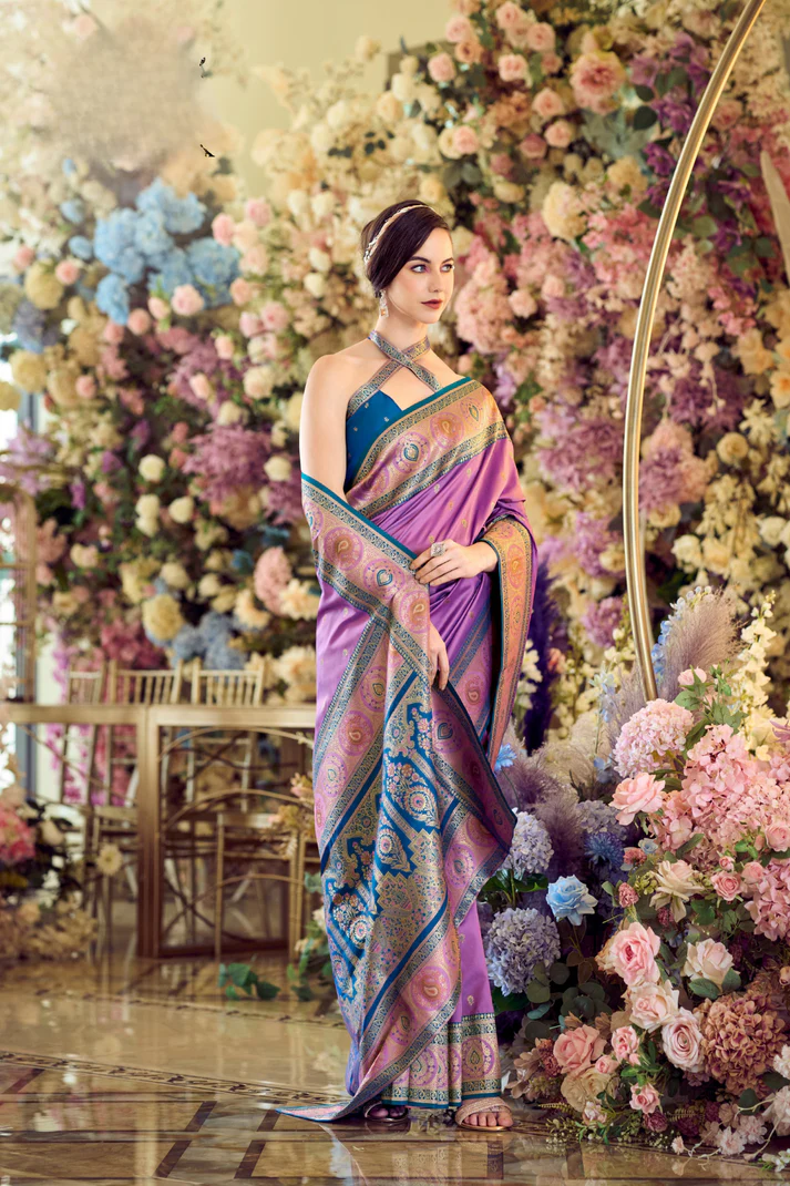 Pure Soft Banarasi Silk Saree A Royal Drape of Tradition - Image 11