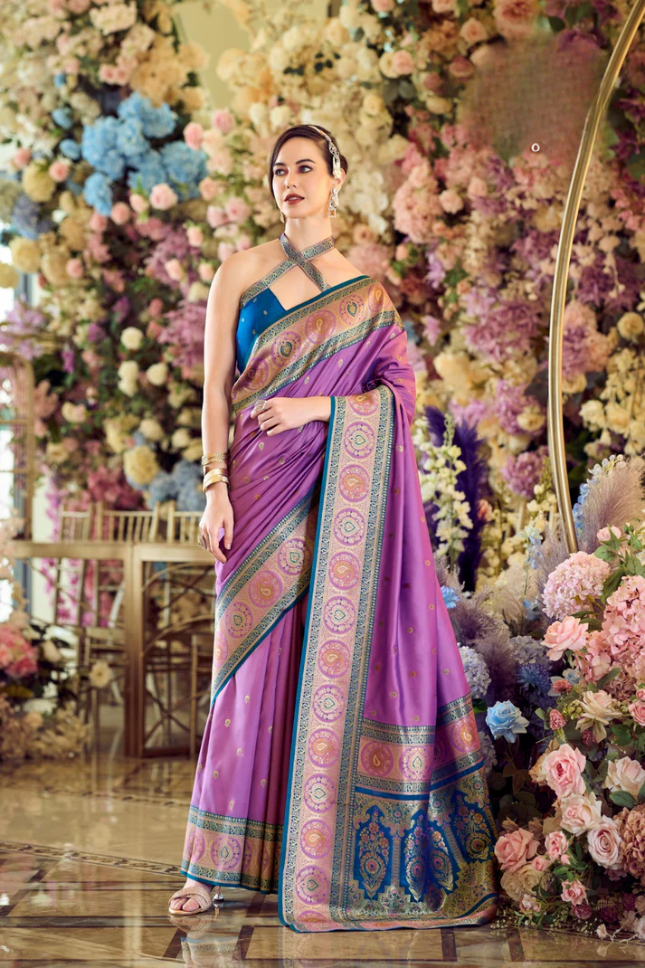 Pure Soft Banarasi Silk Saree A Royal Drape of Tradition - Image 13