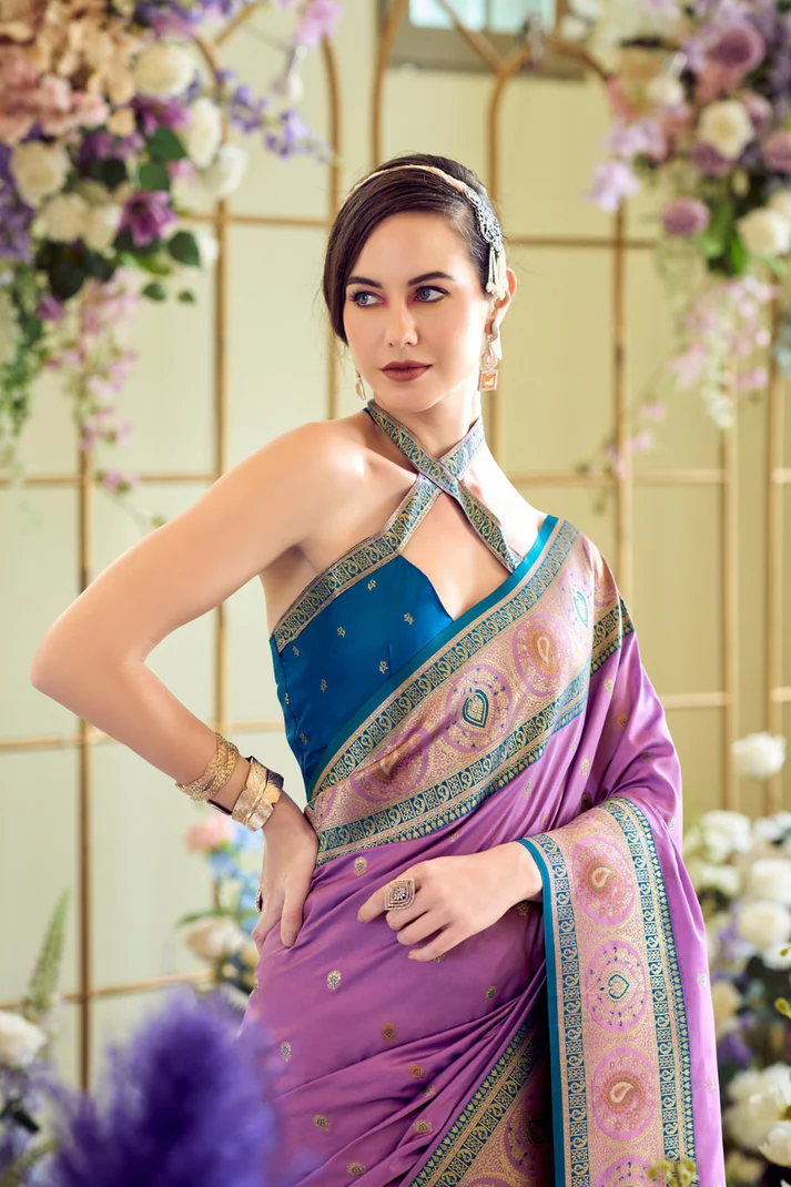 Pure Soft Banarasi Silk Saree A Royal Drape of Tradition - Image 14