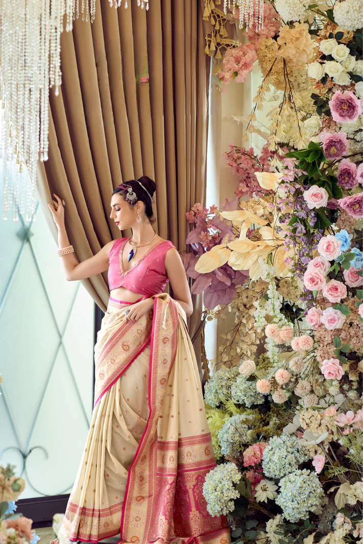 Pure Soft Banarasi Silk Saree A Royal Drape of Tradition - Image 26