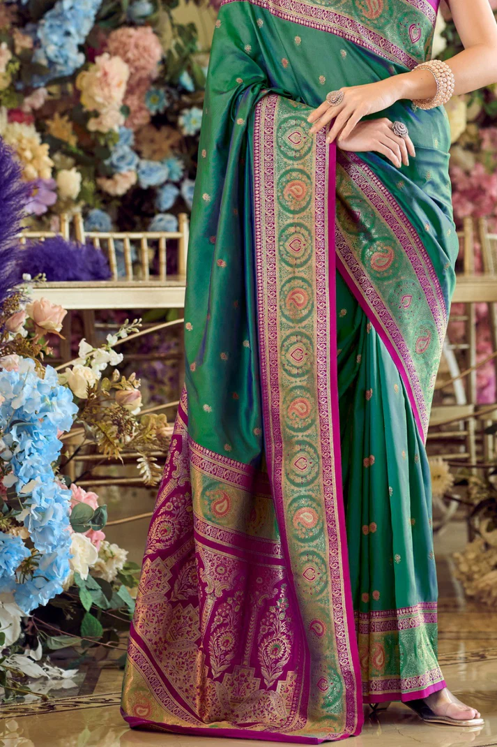 Pure Soft Banarasi Silk Saree A Royal Drape of Tradition - Image 31