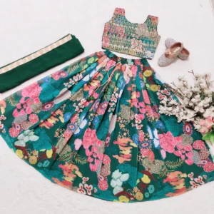 Trending Sequins Embroidered Faux Georgette Lehenga, Blouse & Dupatta Set