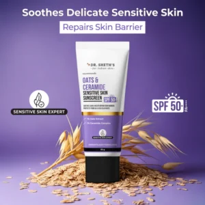 Dr Sheth's Oats & Ceramide Sensitive Skin Sunscreen-50g