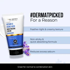 "Dr. Sheth’s Kesar & Kojic Acid Moisturizing Cream 50gm "