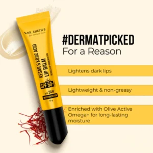 Dr sheths Kesar & Kojic Acid Lip Balm - 10g