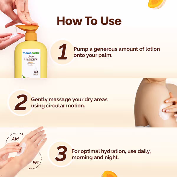 Mama earth Ubtan Moisturizing Body Lotion 400 ml - Image 5