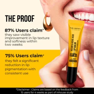 Dr sheths Kesar & Kojic Acid Lip Balm - 10g