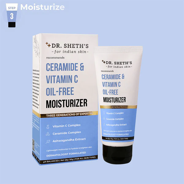 Dr. Sheth’s Ceramide & Vitamin C Oil-Free Moisturizer - 50g - Image 5