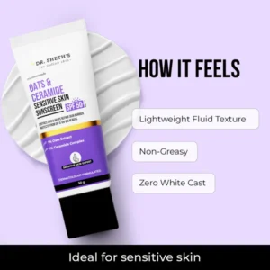 Dr Sheth's Oats & Ceramide Sensitive Skin Sunscreen-50g
