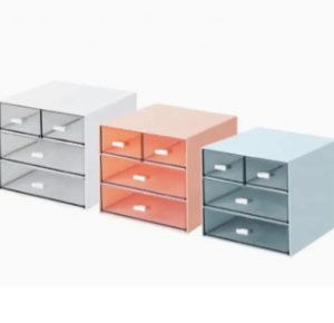Comix Desk Organizer, Desk Storage Box with 4 drawers