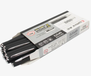 Black Color Comix Gel Ink Pen Pack Of 12