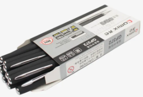 Black Color Comix Gel Ink Pen Pack Of 12
