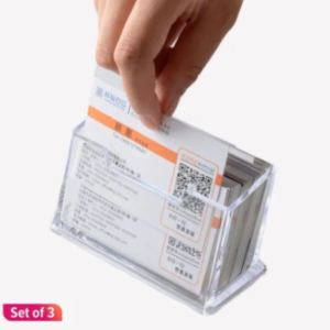 Desktop Name Card Holder Set Of 3
