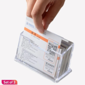 Desktop Name Card Holder Set Of 3