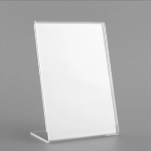 Hauji A6 Pvc Transparent Paper /QR Holder To Display Document On Table