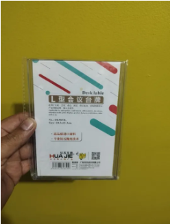 Hauji A6 Pvc Transparent Paper /QR Holder To Display Document On Table - Image 6