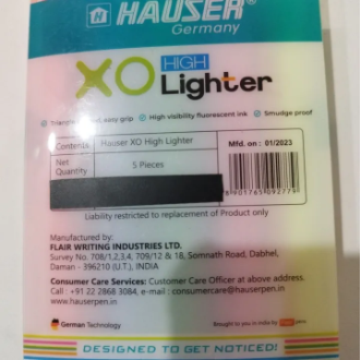Hauser Germany High Lighter Mixed Colour 5 Pcs Set - Image 5