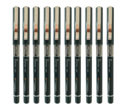 Hauser Gel Pen Pack Of 10 Pcs | Hauser Germany Water Proof Gel Ink Gel Pen With Japanese Stainless Steel Tip