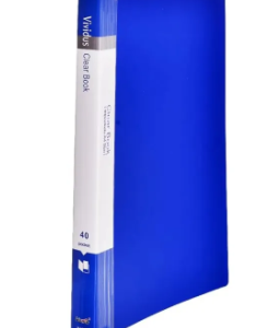 40 Pocket A3 Size Multicoloured Clear Book File To Keep Documents Separately