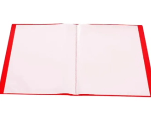 40 Pocket A3 Size Multicoloured Clear Book File To Keep Documents Separately