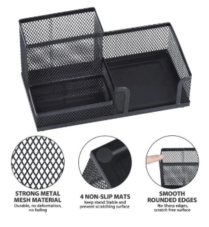 Comix Metal Desk Organiser 3 Compartments - Image 3