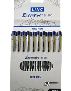 Link Executive Gel Pen (Model SL-500 ) 10 Pcs Pack