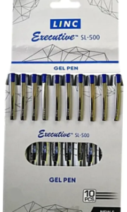 Link Executive Gel Pen (Model SL-500 ) 10 Pcs Pack