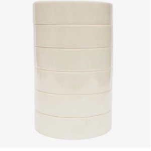 White Color Camat 1/2" Masking Tape Pack Of 6