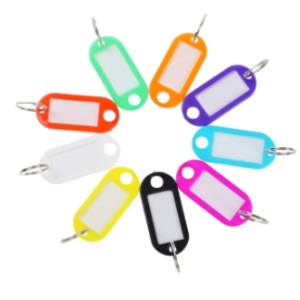 Colorful Keyring Multi Coloured 48 Pcs Pack Small Size