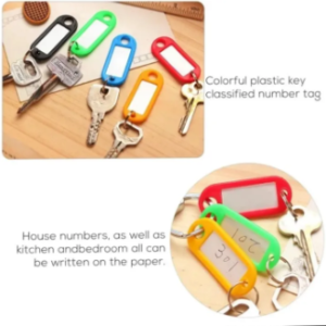 Colorful Keyring Multi Coloured 48 Pcs Pack Small Size