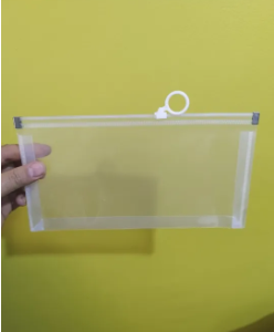 2 Pcs Clear Ziplock Bag for keeping documents inside ( cheque book and calculator also Fit Inside)