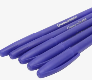 Radius Face Gel Pen | Student Gel Pen Blue Ink Pack Of 5