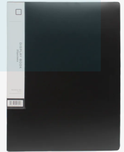 Black Color Comix A4 Display Book 20 Pockets