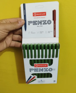Penzo Gel Pen Slim Stylish 10 Pcs Set Radius Brand