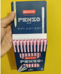 Penzo Gel Pen Slim Stylish 10 Pcs Set Radius Brand
