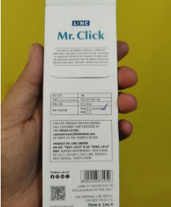 Link Mr. Click Ball Pen Black Ink 5 Pcs Set
