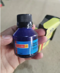 Camlin Fountain Pen 60 Ml Ink Pot 2 Pcs Set