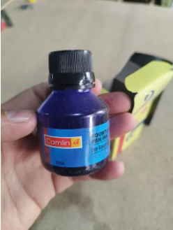 Camlin Fountain Pen 60 Ml Ink Pot 2 Pcs Set - Image 4