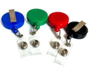 Retractable Badge Holder Reel (4 Pcs Set)