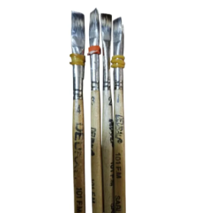 Painting Brush Flat size 1,2,3,4 (4 Pcs Set) Made In Nepal