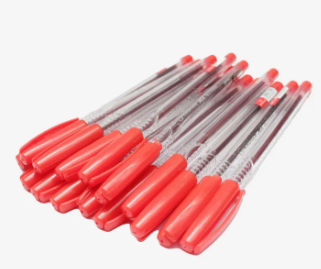 Red Color Radius Mx Ultimate Writing Pen (Red Ink) Pack Of 50 - Image 3