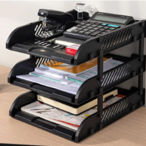 3 Layer Office File Tray For Managing Papers Single Pc