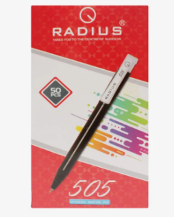 Black Color Radius 505 Ultimate Writing Pen (Black Ink) Pack Of 50 - Image 5